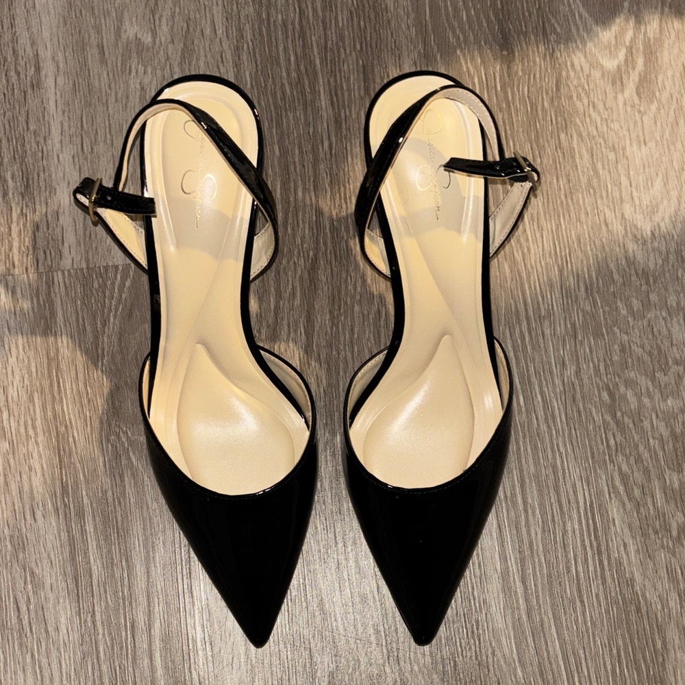 Jessica Simpson Black Pointed Heels